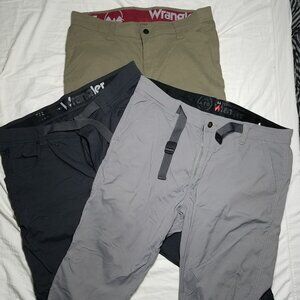3 pairs Wrangler ATG 36x32 pants